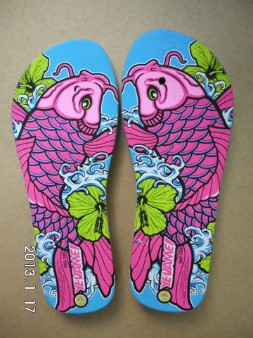 夾腳拖轉印, 海灘鞋轉印